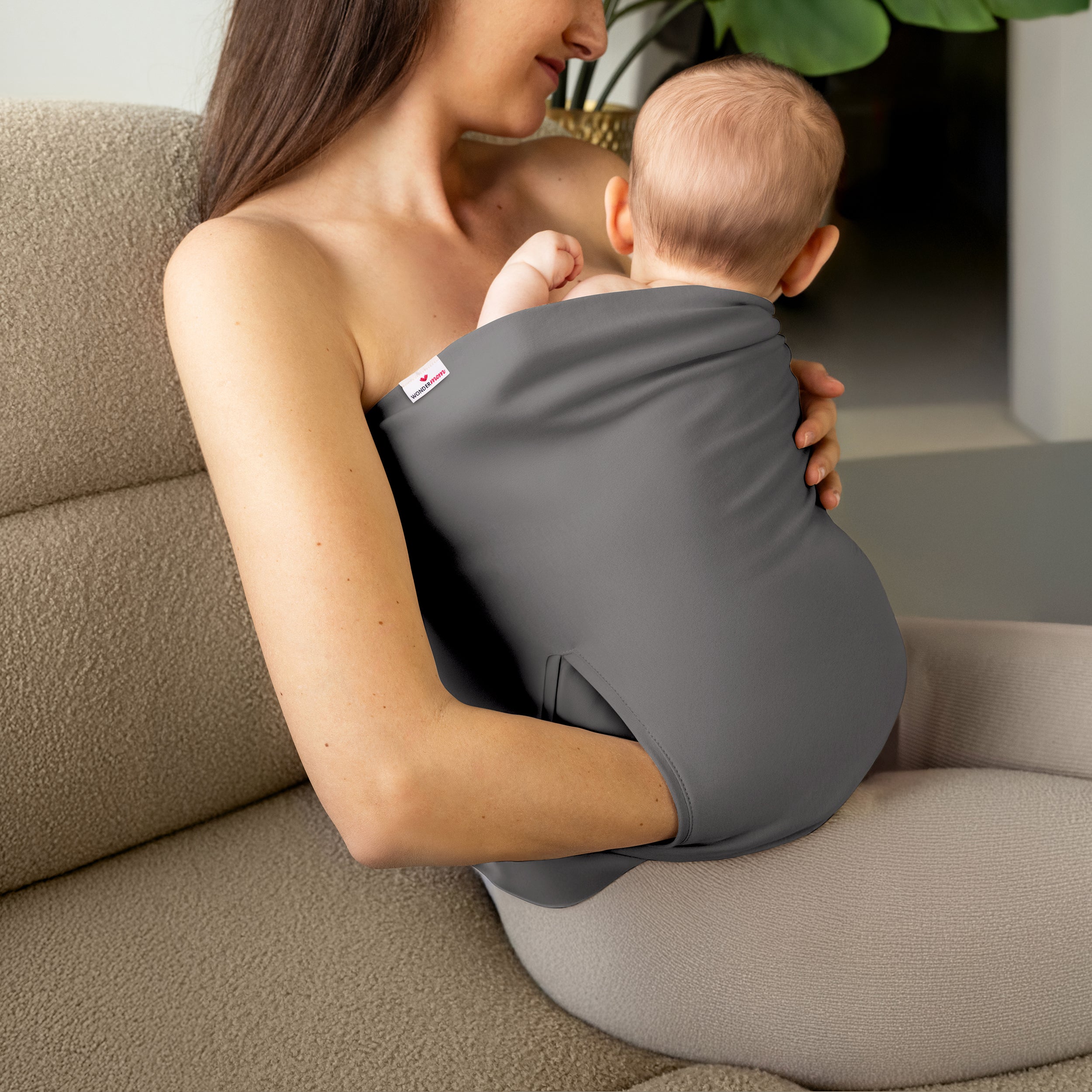 Wondermom Skin to Skin Bonding Band - Grijs