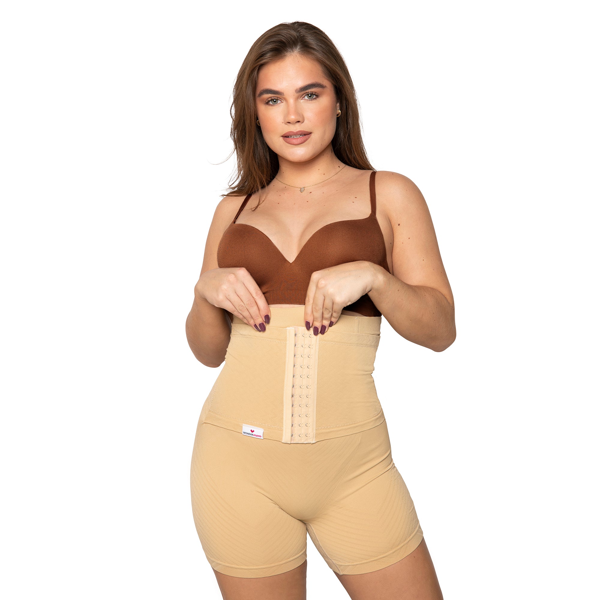 Wondermom Postpartum Belly Binder Shorts - Beige