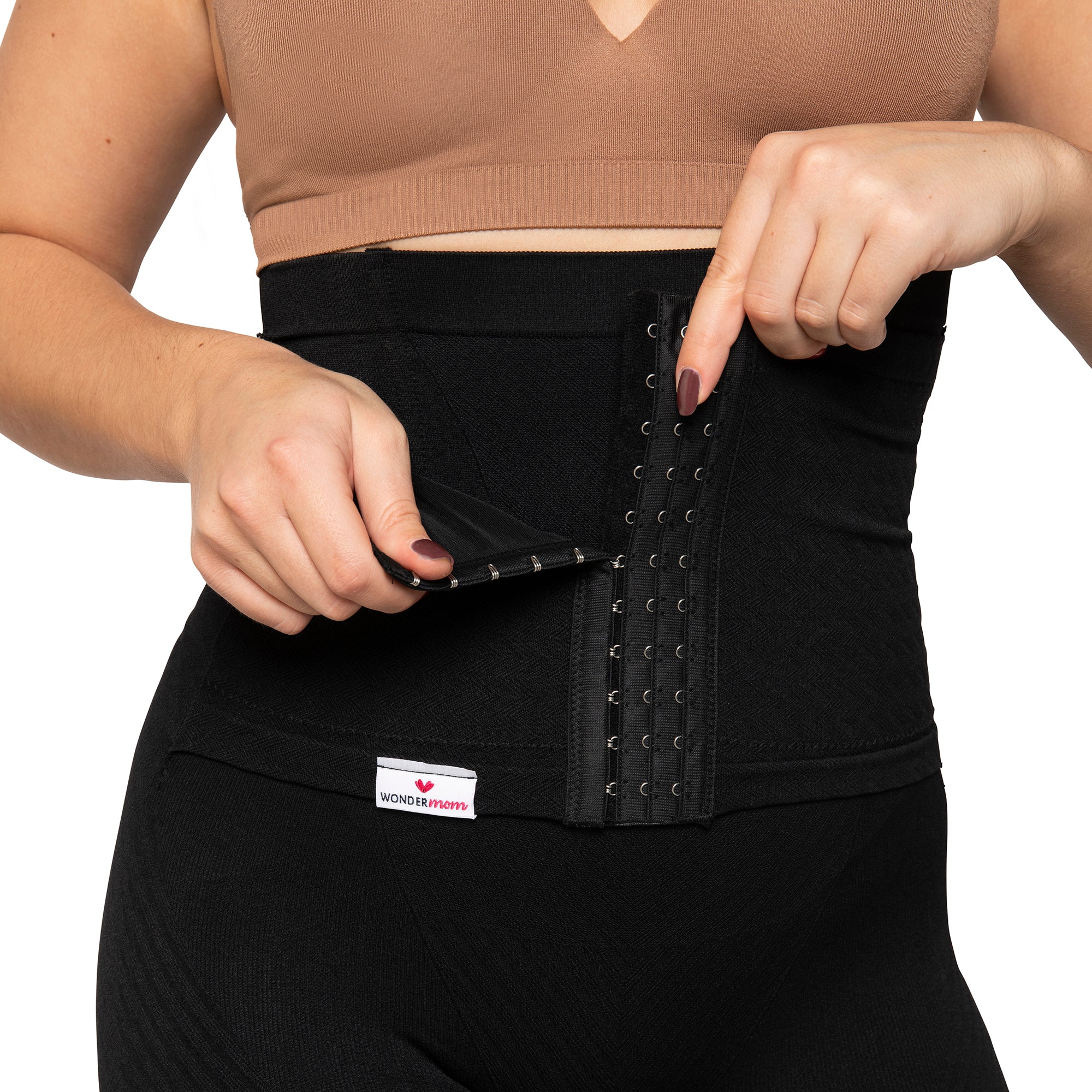 Wondermom Postpartum Belly Binder Shorts - Zwart